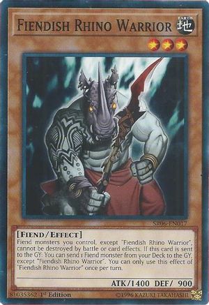 Fiendish Rhino Warrior [SR06 - SR06-EN017]