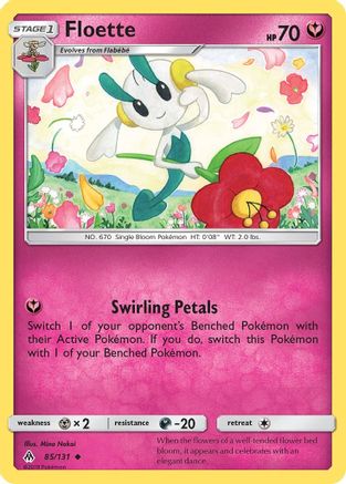 Floette 085/131  - Reverse Holofoil SM  Forbidden Light - Uncommon