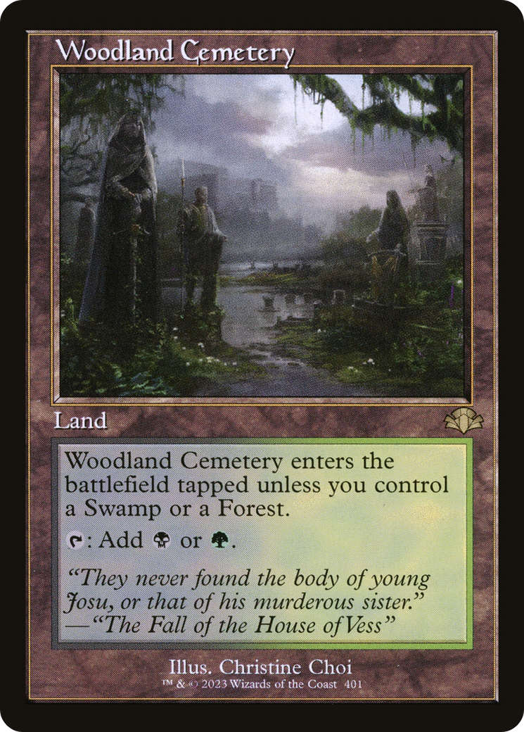 Woodland Cemetery (Retro Frame) [DMR - 401]