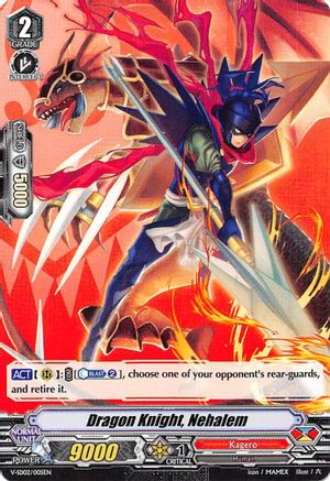 Dragon Knight, Nehalem (V-SD02/005EN) - V Start Deck 02: 2018 Free Experience Deck "Kagero"