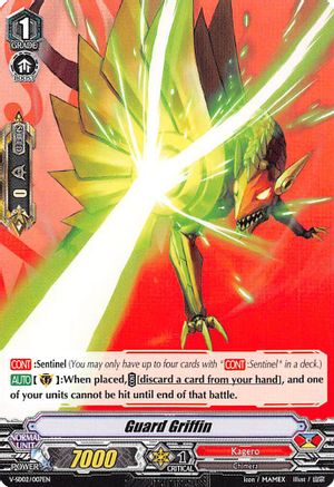 Guard Griffin (V-SD02/007EN) - V Start Deck 02: 2018 Free Experience Deck "Kagero"