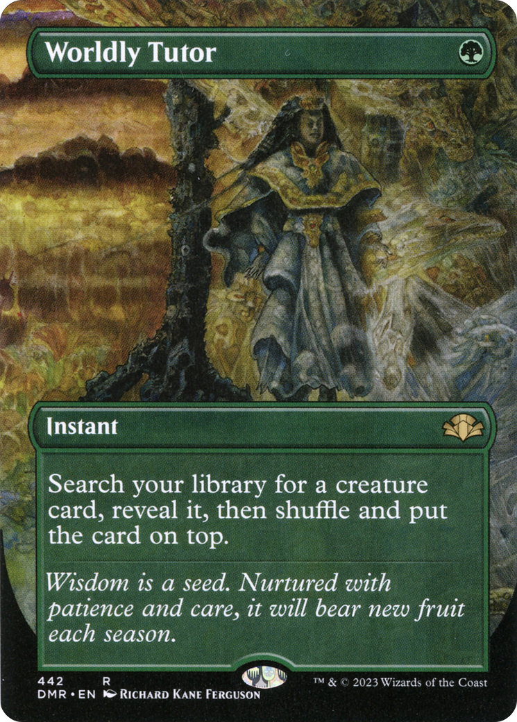 Worldly Tutor (Borderless) [DMR - 442]