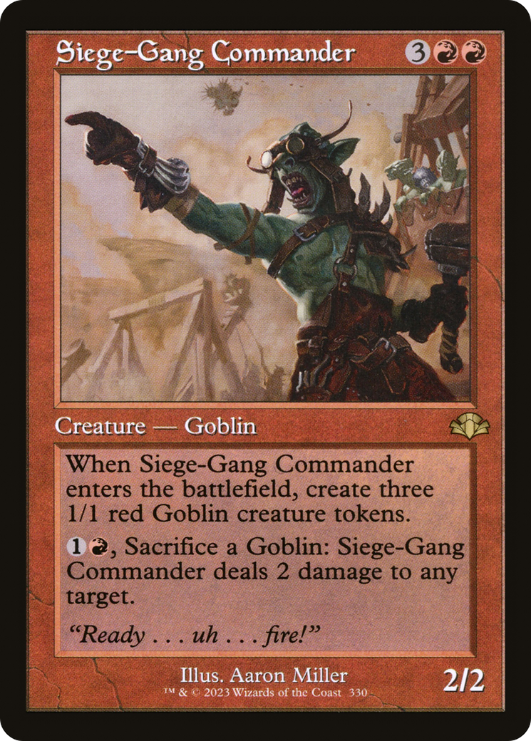 Siege-Gang Commander (Retro Frame) [DMR - 330]