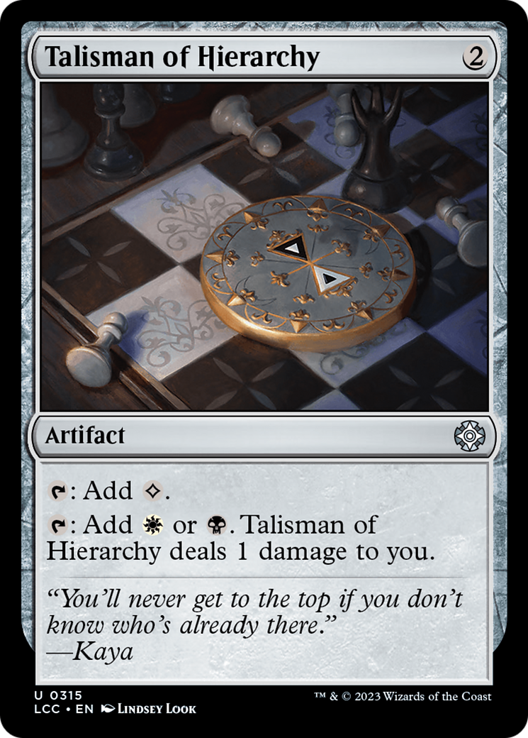 Talisman of Hierarchy [LCC - 315]