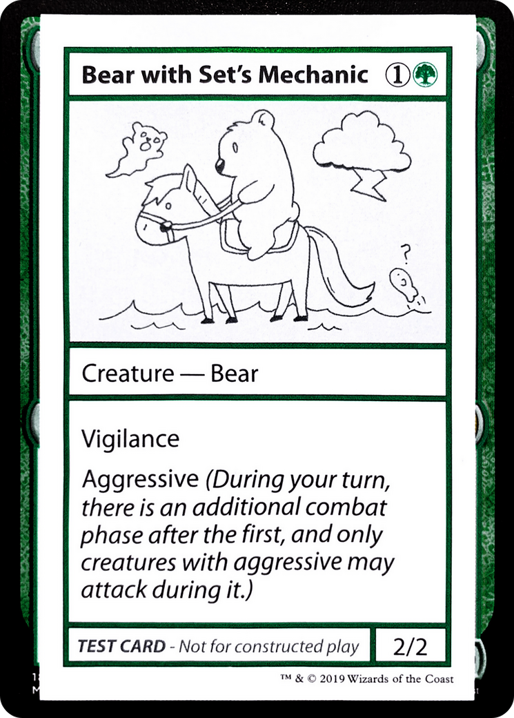 Bear with Set's Mechanic (No PW Symbol) [CMB1 - N/A]