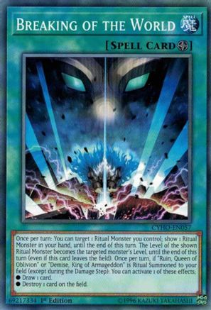 Breaking of the World (CYHO-EN057) - Cybernetic Horizon 1st Edition