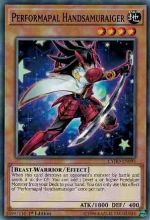 Performapal Handsamuraiger (CYHO-EN093) - Cybernetic Horizon 1st Edition