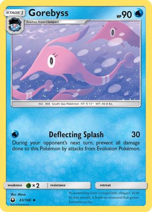 Gorebyss 043  - Reverse Holofoil SM  Celestial Storm - Uncommon