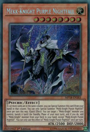 Mekk-Knight Purple Nightfall (MP18-EN183) - 2018 Mega-Tins Mega Pack 1st Edition