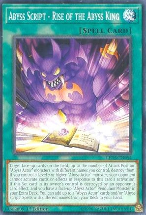 Abyss Script - Rise of the Abyss King (LED3-EN054) - Legendary Duelists: White Dragon Abyss 1st Edition