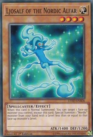 Ljosalf of the Nordic Alfar (LEHD-ENB06) - Legendary Hero Decks 1st Edition