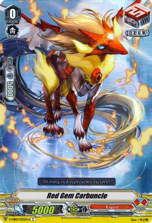 Red Gem Carbuncle (Parallel Foil) (V-MB01/035EN-A) - V-MB01: PSYqualia Strife