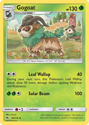 Gogoat 036  SM  Lost Thunder - Uncommon