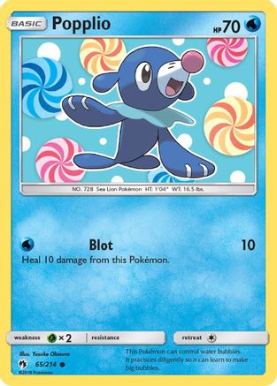 Popplio (65) 065  SM  Lost Thunder - Common