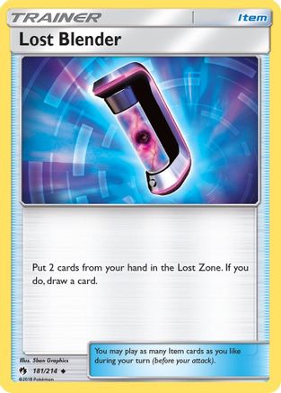 Lost Blender 181/214  - Reverse Holofoil SM  Lost Thunder - Uncommon