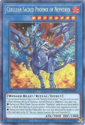 Cerulean Sacred Phoenix of Nephthys [HISU - HISU-EN006]