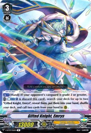 Gifted Knight, Emrys (V-BT03/026EN) - Miyaji Academy CF Club