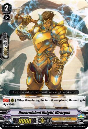 Unvarnished Knight, Virargus (V-BT03/059EN) - Miyaji Academy CF Club