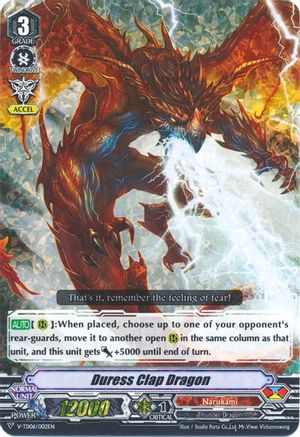 Duress Clap Dragon (RRR Foil) (V-TD06/002EN) - V-TD06: Naoki Ishida