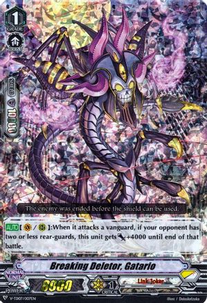 Breaking Deletor, Gatario (RRR Foil) (V-TD07/007EN) - V-TD07: Kouji Ibuki