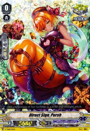 Direct Sign, Pursh (RRR Foil) (V-TD08/011EN) - V-TD08: Schokolade Melody