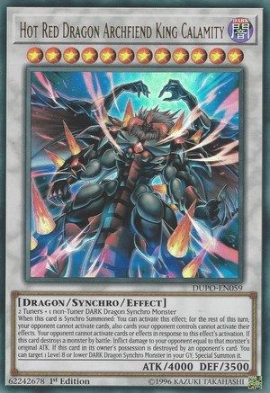 Hot Red Dragon Archfiend King Calamity [DUPO - DUPO-EN059]
