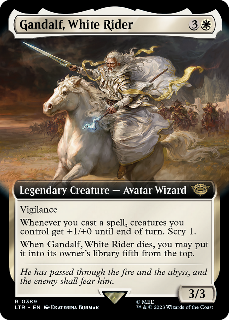 Gandalf, White Rider (Extended Art) [LTR - 389]