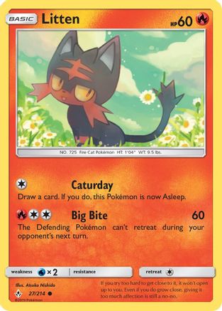 Litten (27) 027/214  SM  Unbroken Bonds - Common