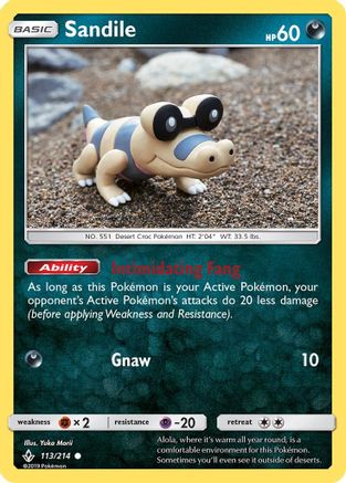 Sandile (113) 113  - Reverse Holofoil SM  Unbroken Bonds - Common