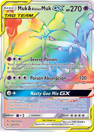 Muk & Alolan Muk GX (Secret) [SM10 - 220/214]