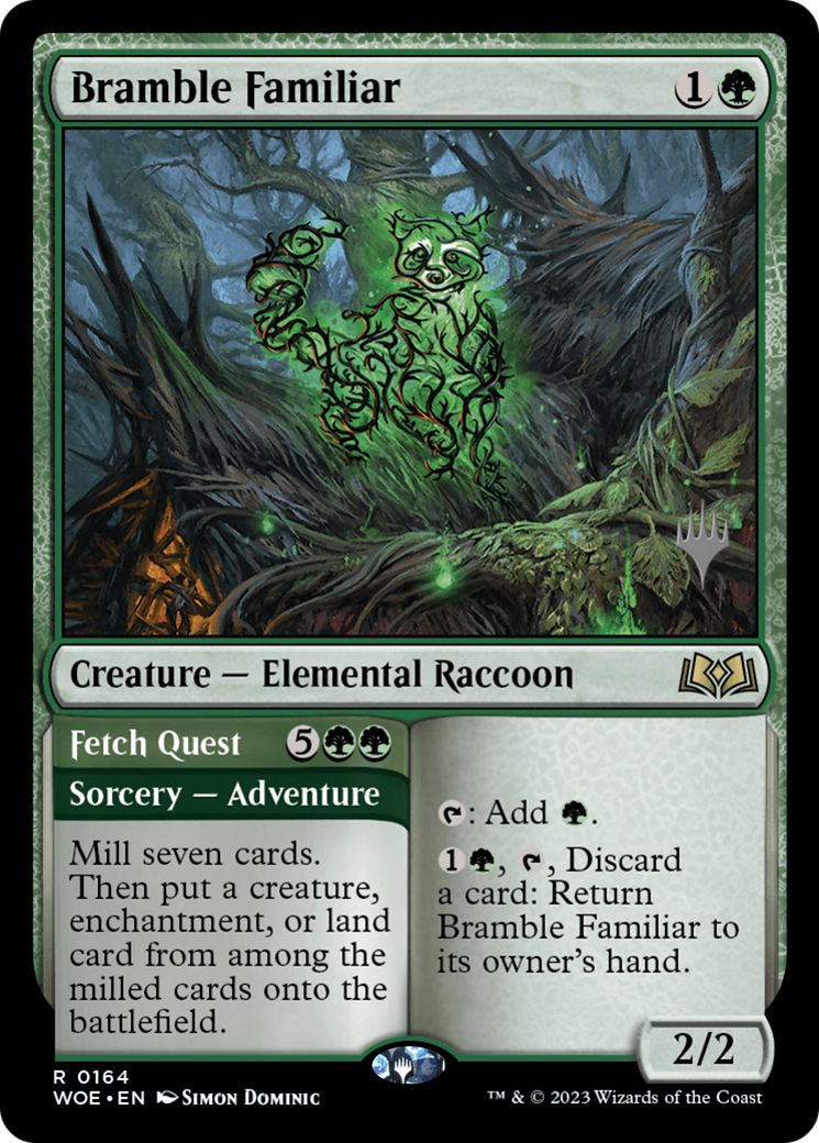 Bramble Familiar (PPWOE-164) - Wilds of Eldraine Promos Foil
