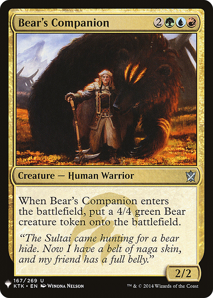 Bear's Companion [LIST - 167]