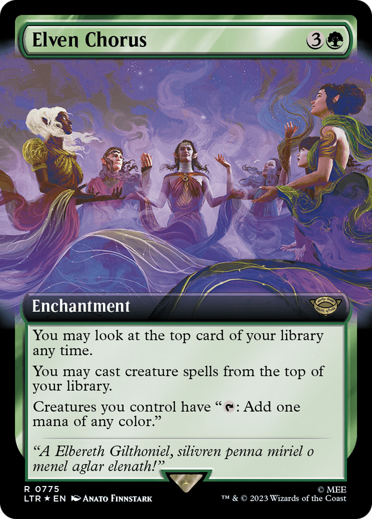 Elven Chorus (Extended Art) (Surge Foil) [LTR - 775]