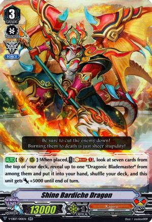 Shine Bardiche Dragon (V-EB07/010EN) - V-EB07: The Heroic Evolution