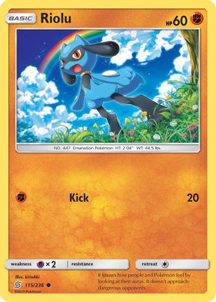 Riolu (115) 115  SM  Unified Minds - Common