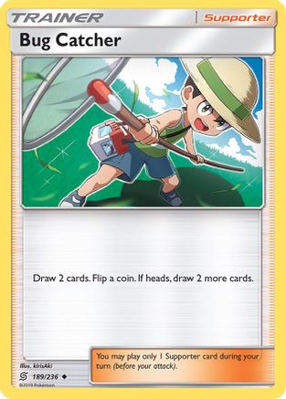 Bug Catcher 189/236  - Reverse Holofoil SM  Unified Minds - Uncommon