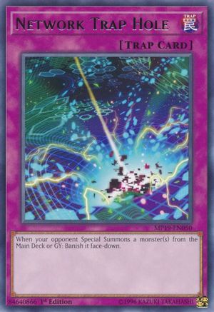 Network Trap Hole (MP19-EN050) - 2019 Gold Sarcophagus Tin Mega Pack 1st Edition
