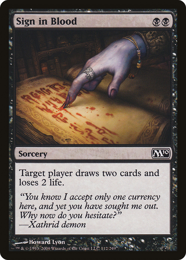 Sign in Blood [M10 - 112]
