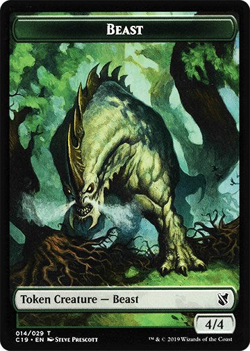 Beast (014) // Wurm Double-Sided Token [C19 - 14 // 21]