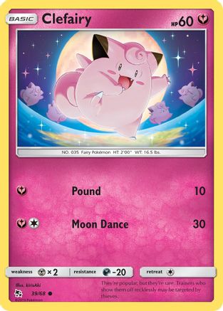 Clefairy (39) 039/68  Hidden Fates - Common