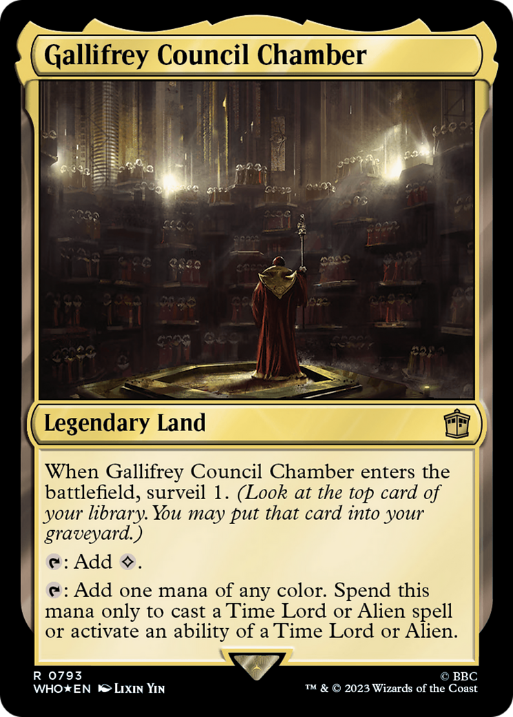 Gallifrey Council Chamber (Surge Foil) [WHO - 793]