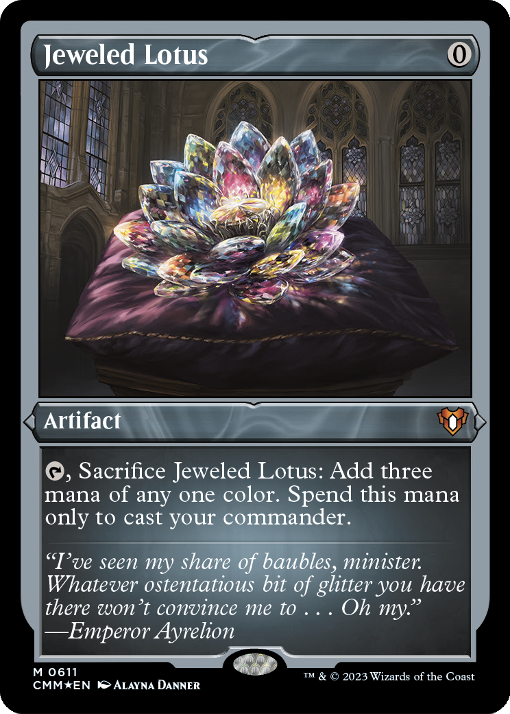 Jeweled Lotus (Foil Etched) [CMM - 611]