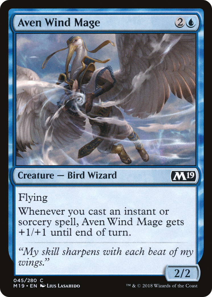 Aven Wind Mage [M19 - 45]