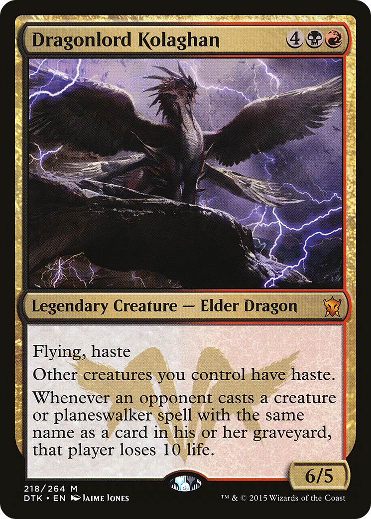 Dragonlord Kolaghan [DTK - 218]