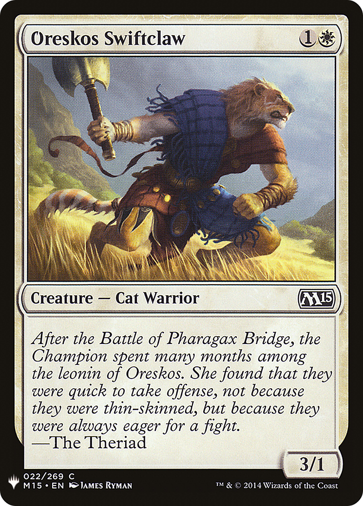 Oreskos Swiftclaw [LIST - 22]