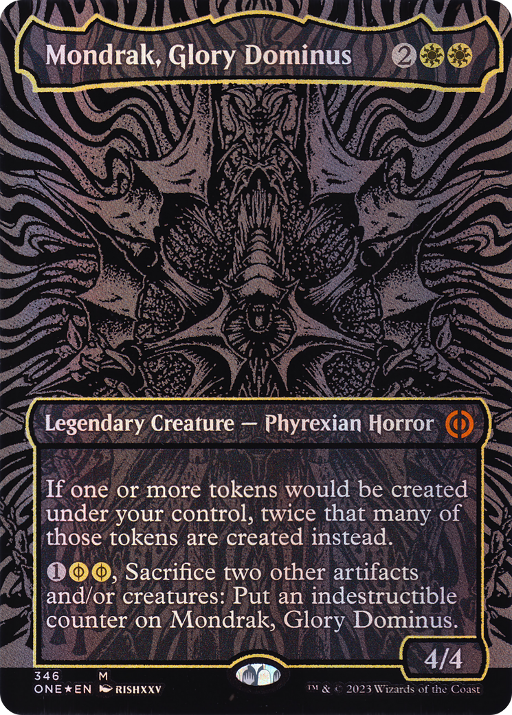 Mondrak, Glory Dominus (Oil Slick Raised Foil) [ONE - 346]