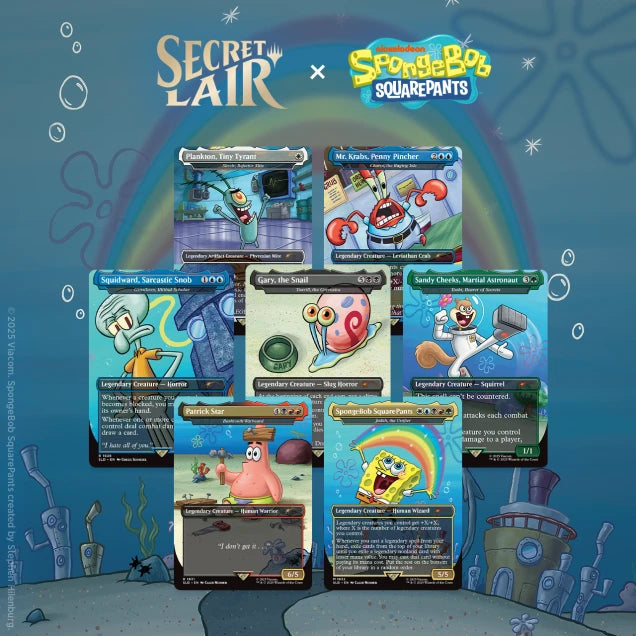 Secret Lair Drop: Our Boss is on Vacation Superdrop: Spongebob Squarepants: Legends of Bikini Bottom - Rainbow Foil Edition [SLD]