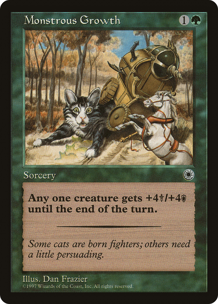 Monstrous Growth (Flavor Text) [POR - 173]