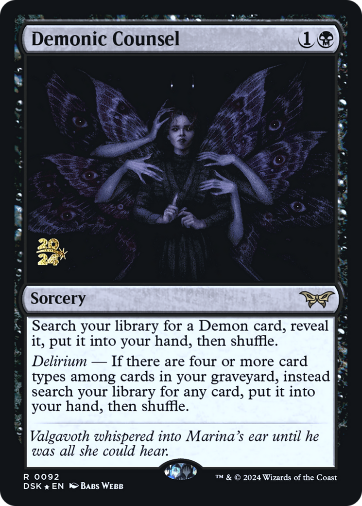 Demonic Counsel [PRE - 92]