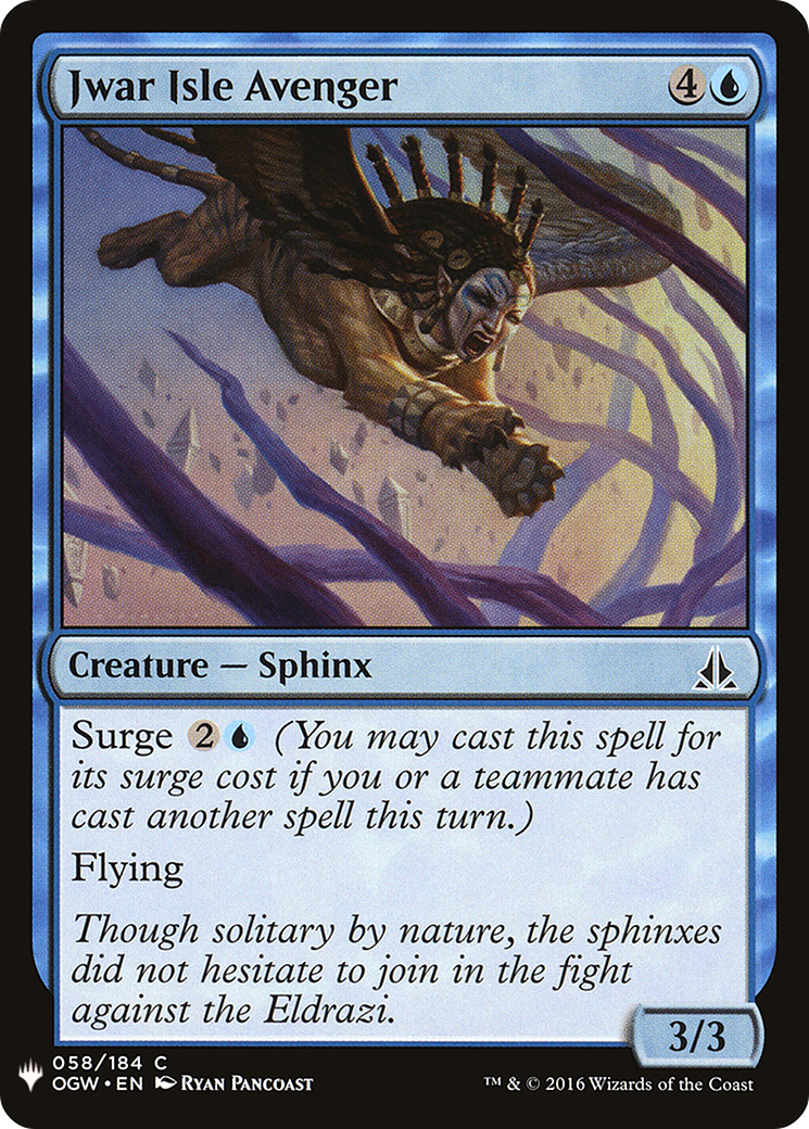 Jwar Isle Avenger [LIST - 58]
